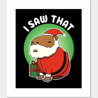 I saw that Capybara Christmas Posters and Art